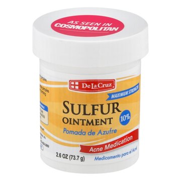 De La Cruz Pomada de Azufre Sulfur Ointment 10%, 2.6 oz
