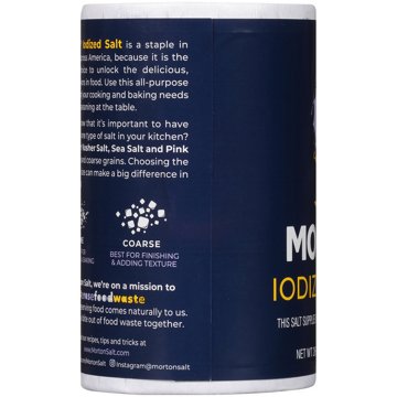 Morton Iodized Table Salt, 1.625 lb