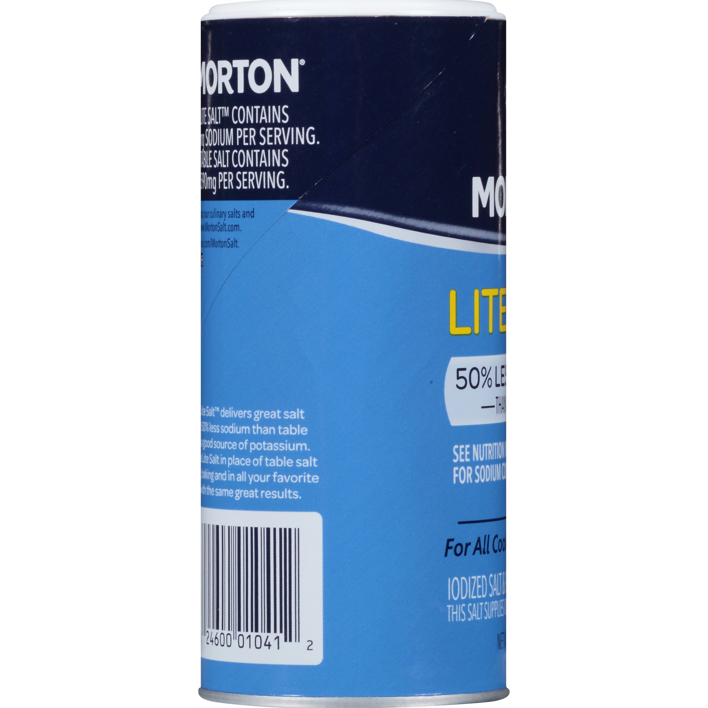 Buy Morton Lite Salt Low Sodium For A Heart Healthy Salt Alternative - it's  vegetarian, pescatarian, vegan , climate-friendly & plant-based