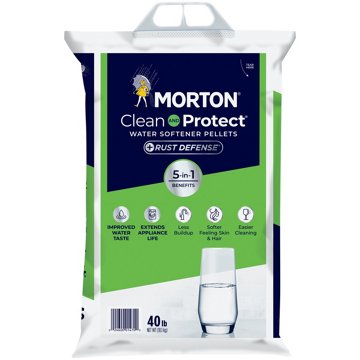 Morton Clean and Protect® Plus Rust Defense® Water Softener Salt Pellets, 40 lb bag