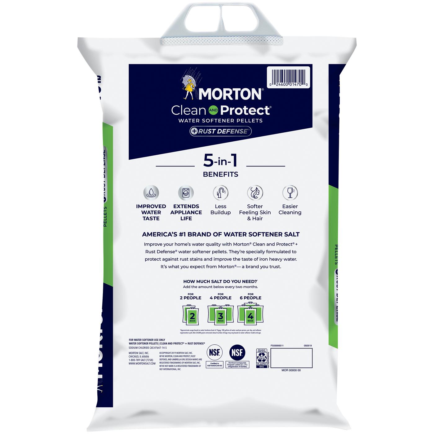 Morton Clean and Protect® Plus Rust Defense® Water Softener Salt Pellets; image 2 of 5