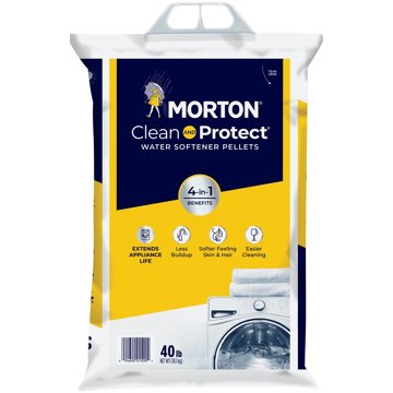 Morton Clean and Protect® Water Softener Salt Pellets, 40 lb bag