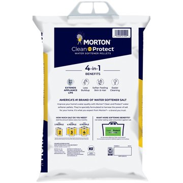 Morton Clean and Protect® Water Softener Salt Pellets, 40 lb bag