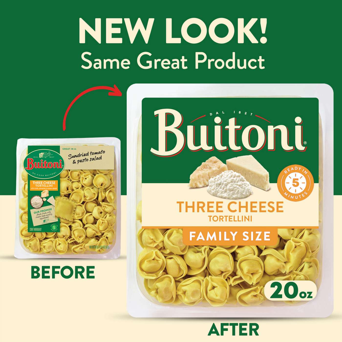 Buitoni Three Cheese Tortellini; image 2 of 5