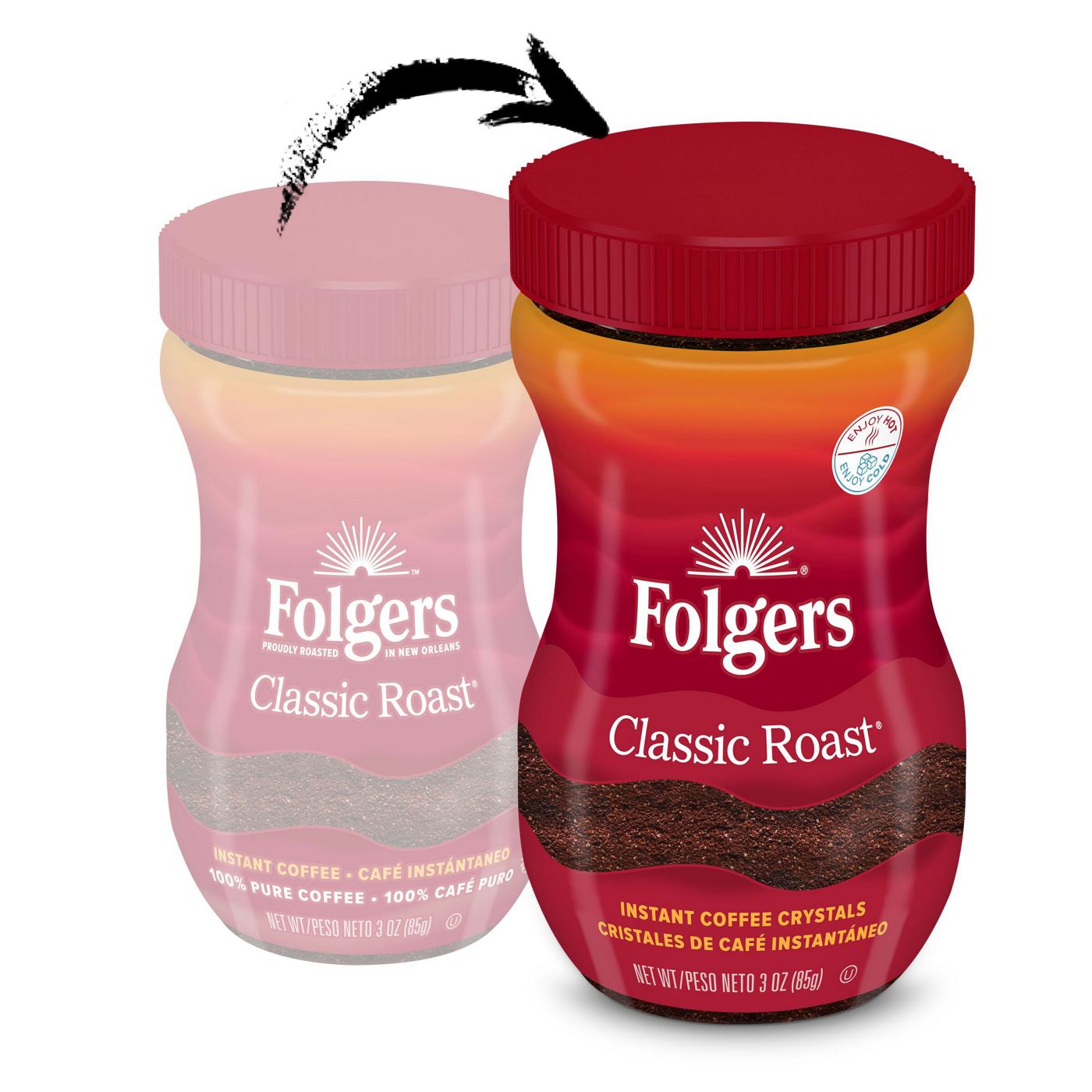 Folgers Classic Roast Instant Coffee; image 2 of 5