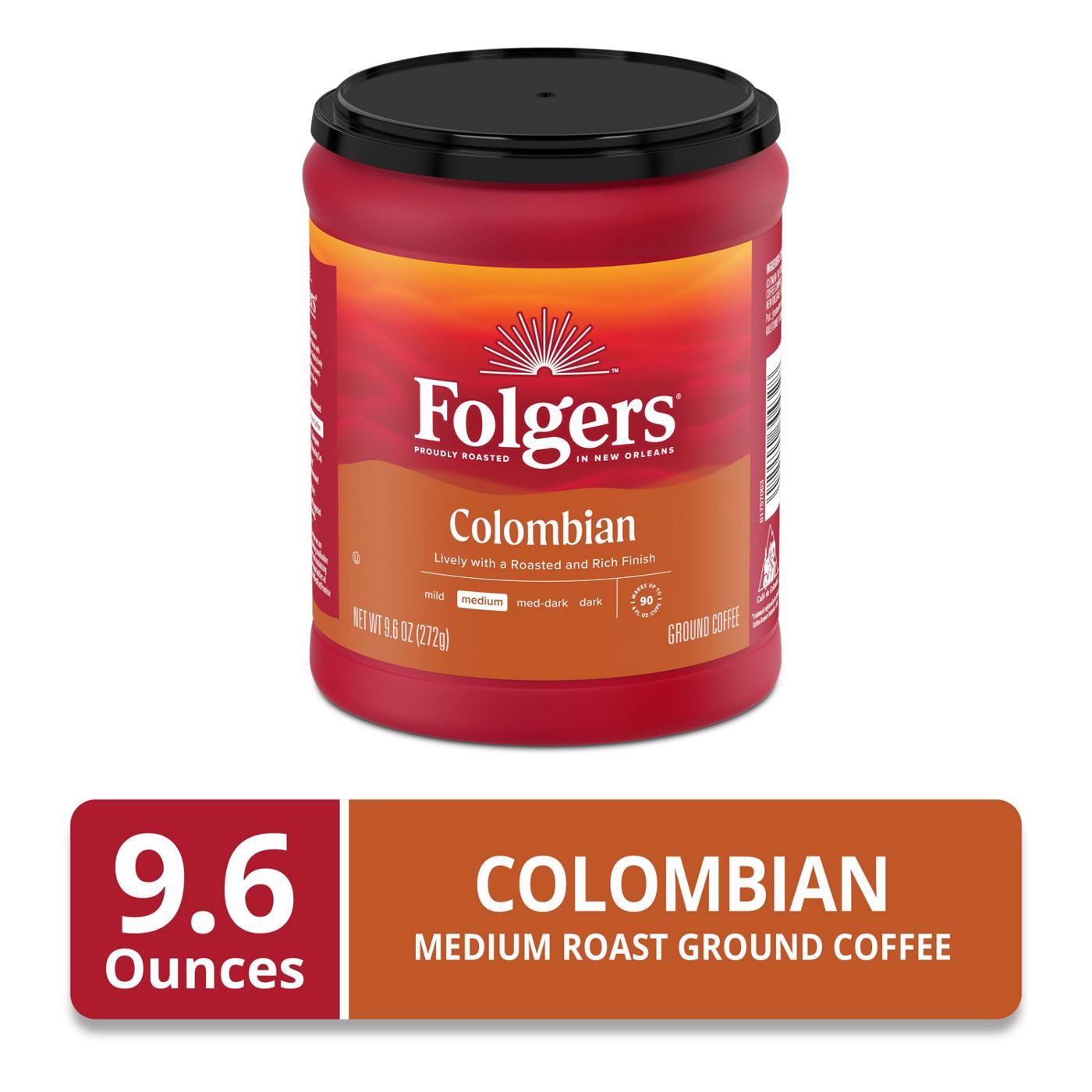 Folgers 100% Colombian Medium-Dark Roast Ground Coffee; image 6 of 7