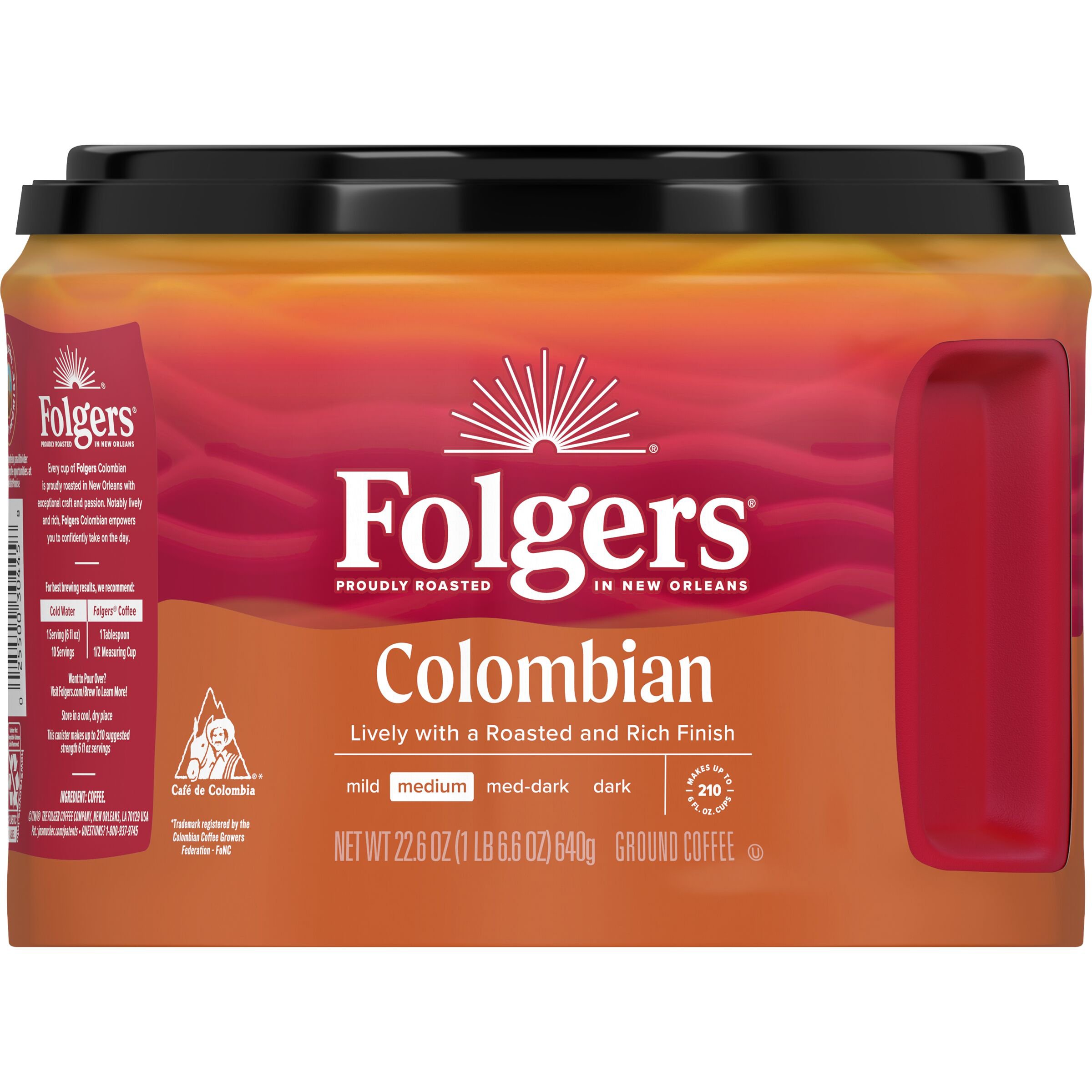 Folgers 100 Colombian Medium Roast Ground Coffee Shop Coffee at HEB