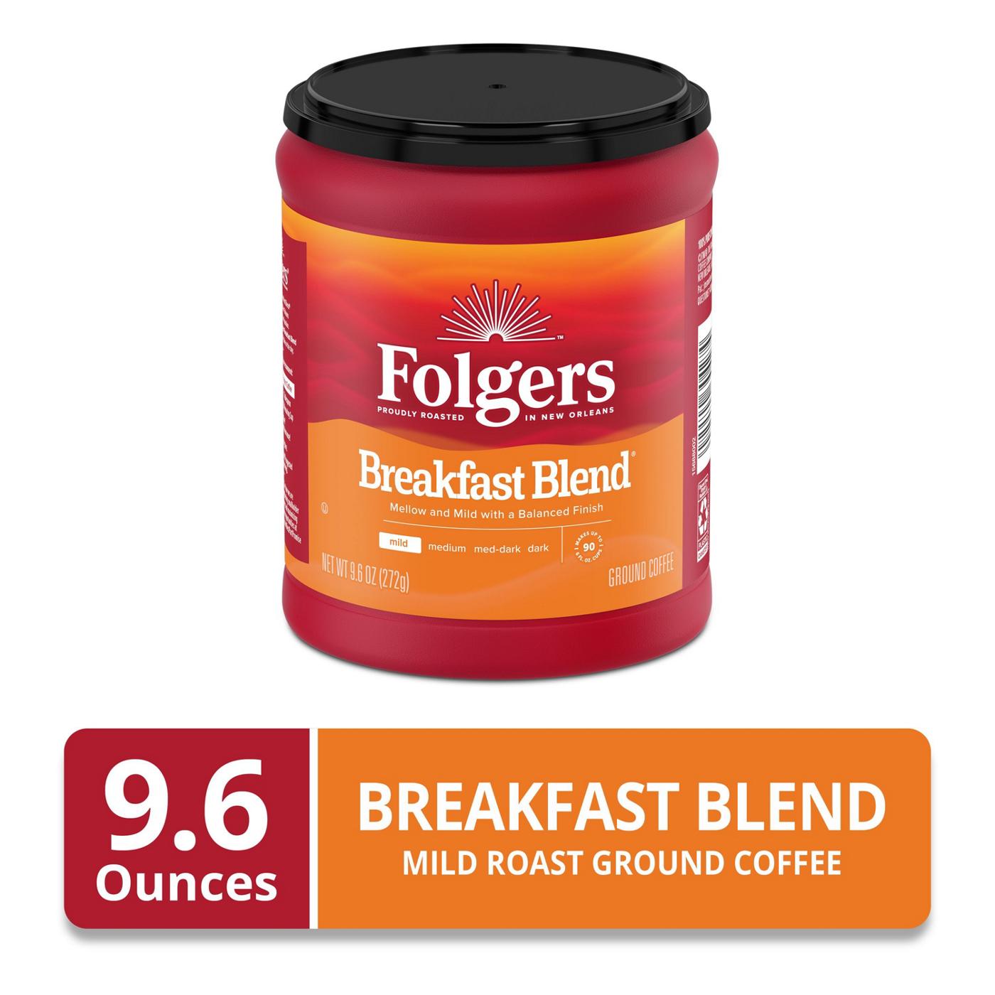 Folgers Breakfast Blend Mild Roast Ground Coffee; image 2 of 6