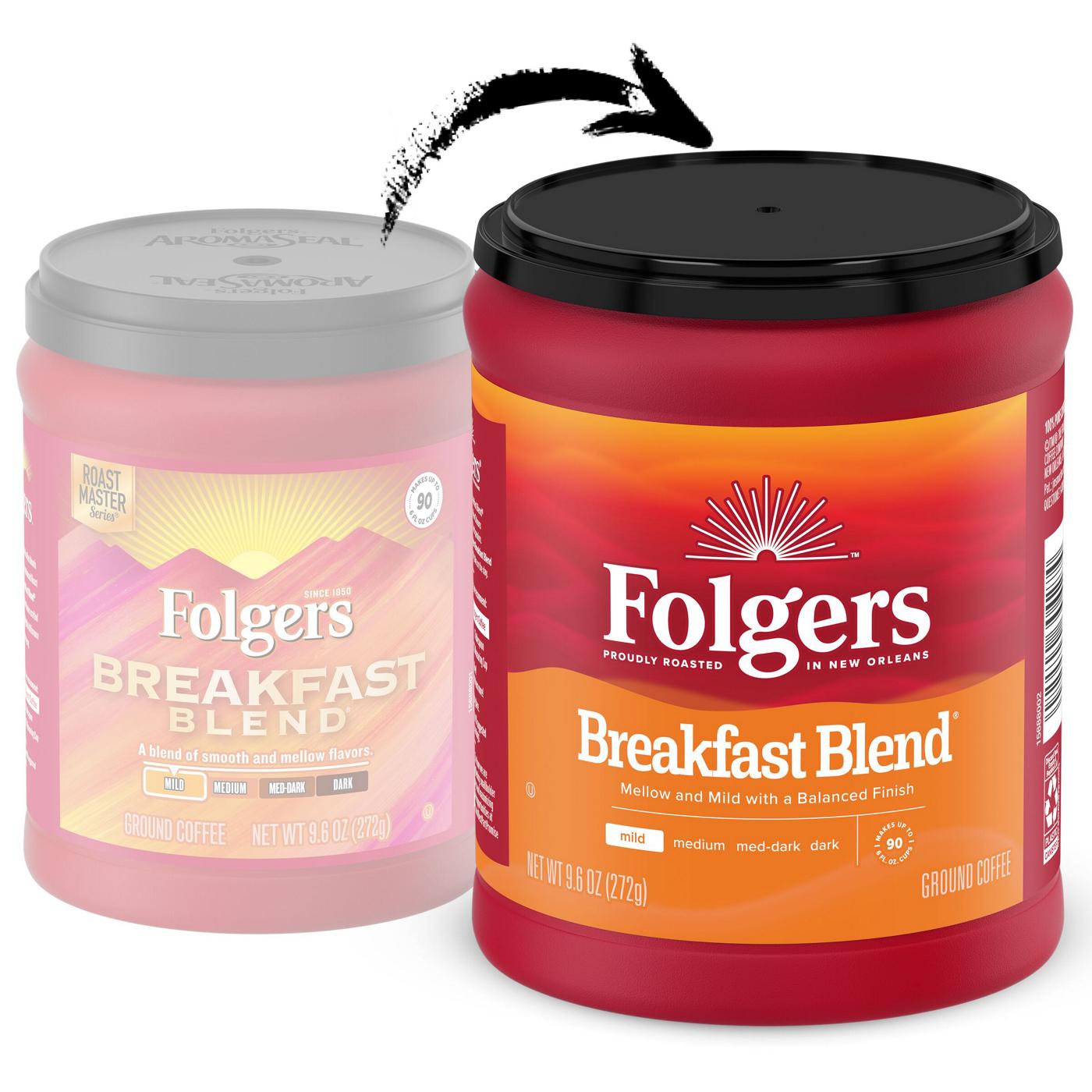 Folgers Breakfast Blend Mild Roast Ground Coffee; image 6 of 6