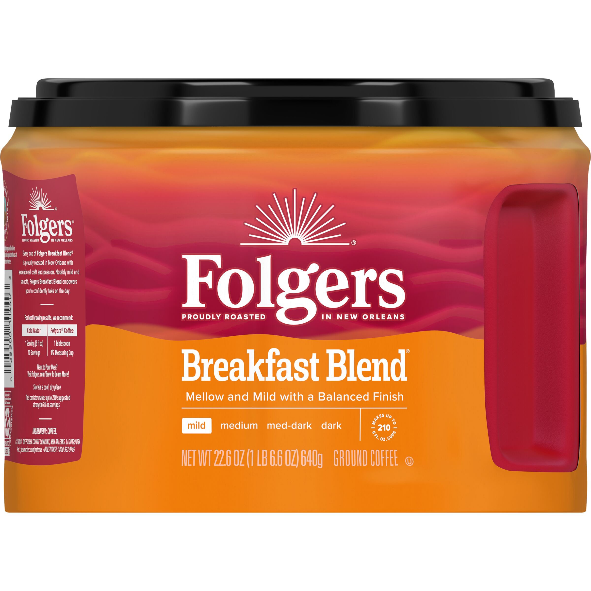 Folgers Breakfast Blend Mild Roast Ground Coffee Shop Coffee at HEB