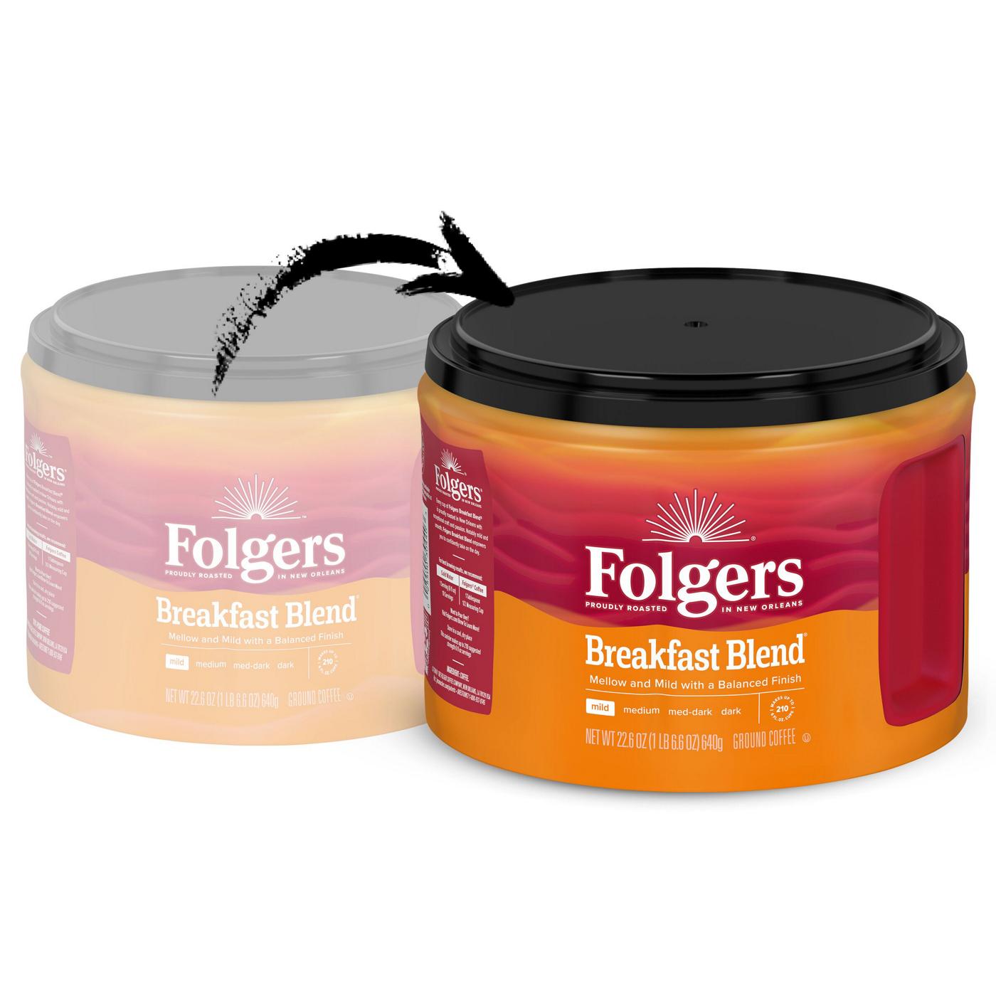 Folgers Breakfast Blend Mild Roast Ground Coffee; image 5 of 5