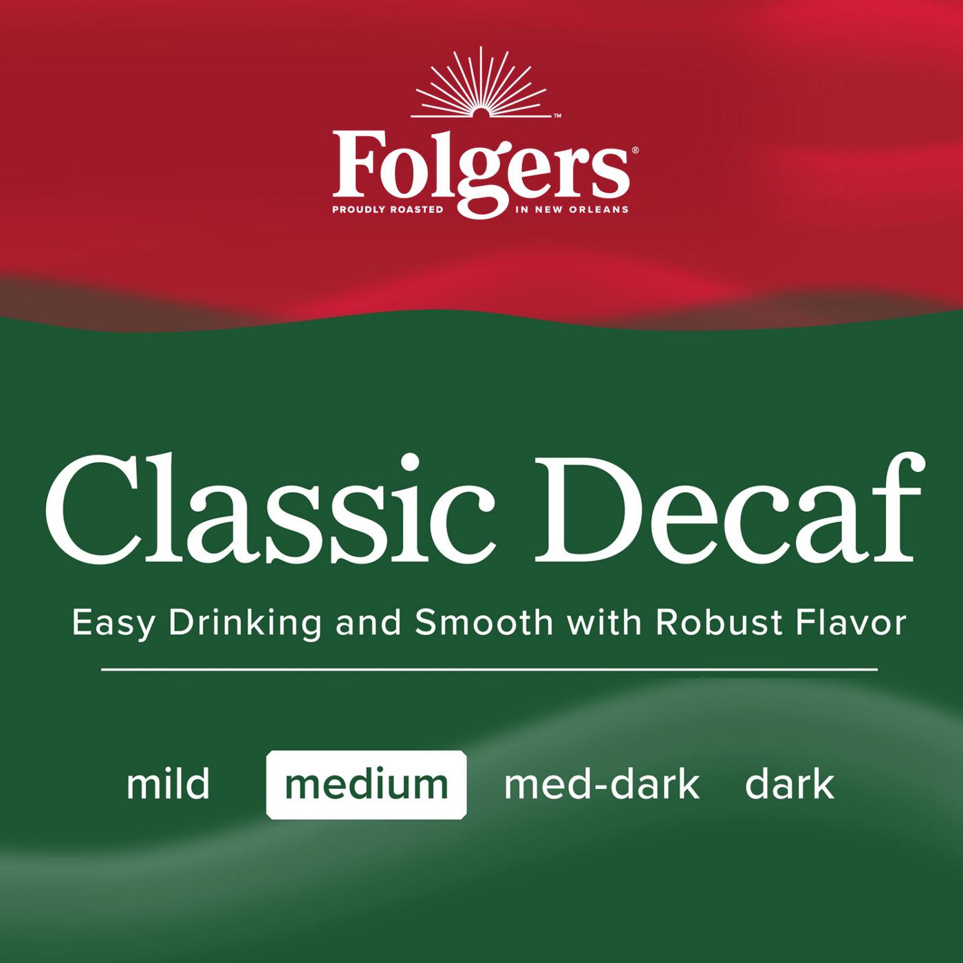 Folgers Classic Decaf Medium Roast Ground Coffee; image 6 of 7