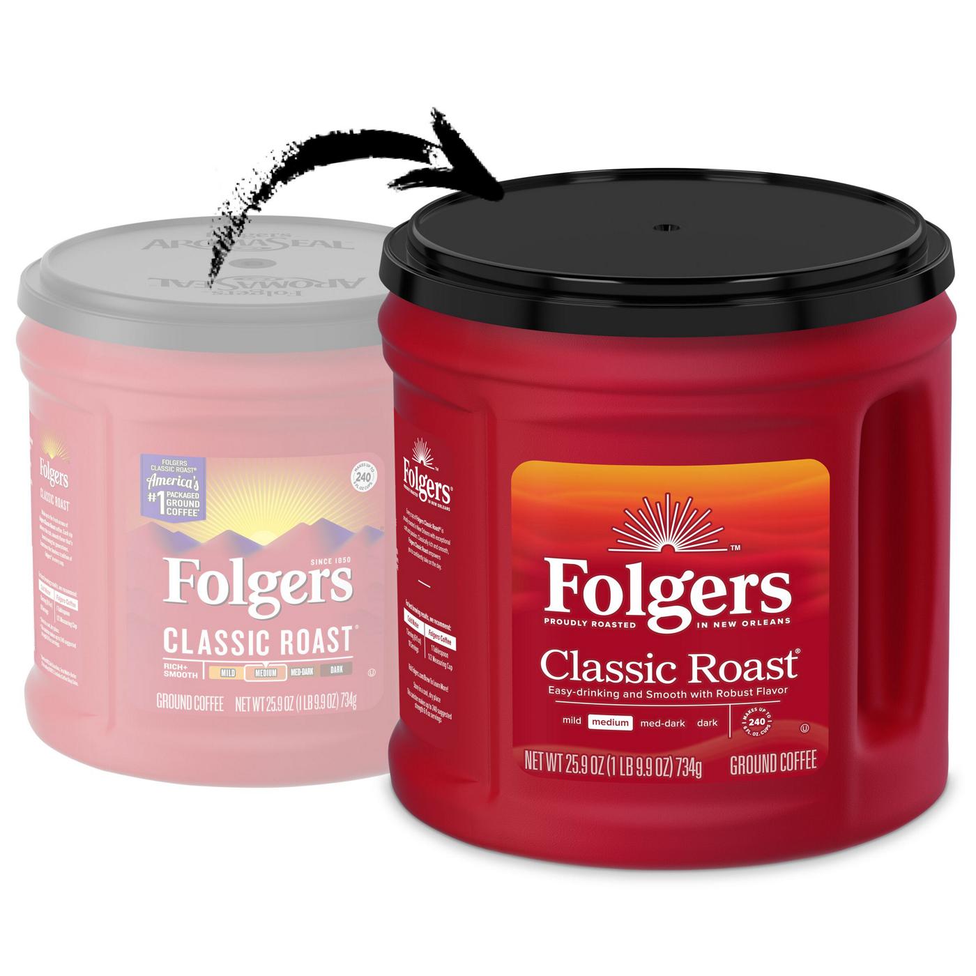 Folgers Classic Roast Medium Roast Ground Coffee; image 6 of 7