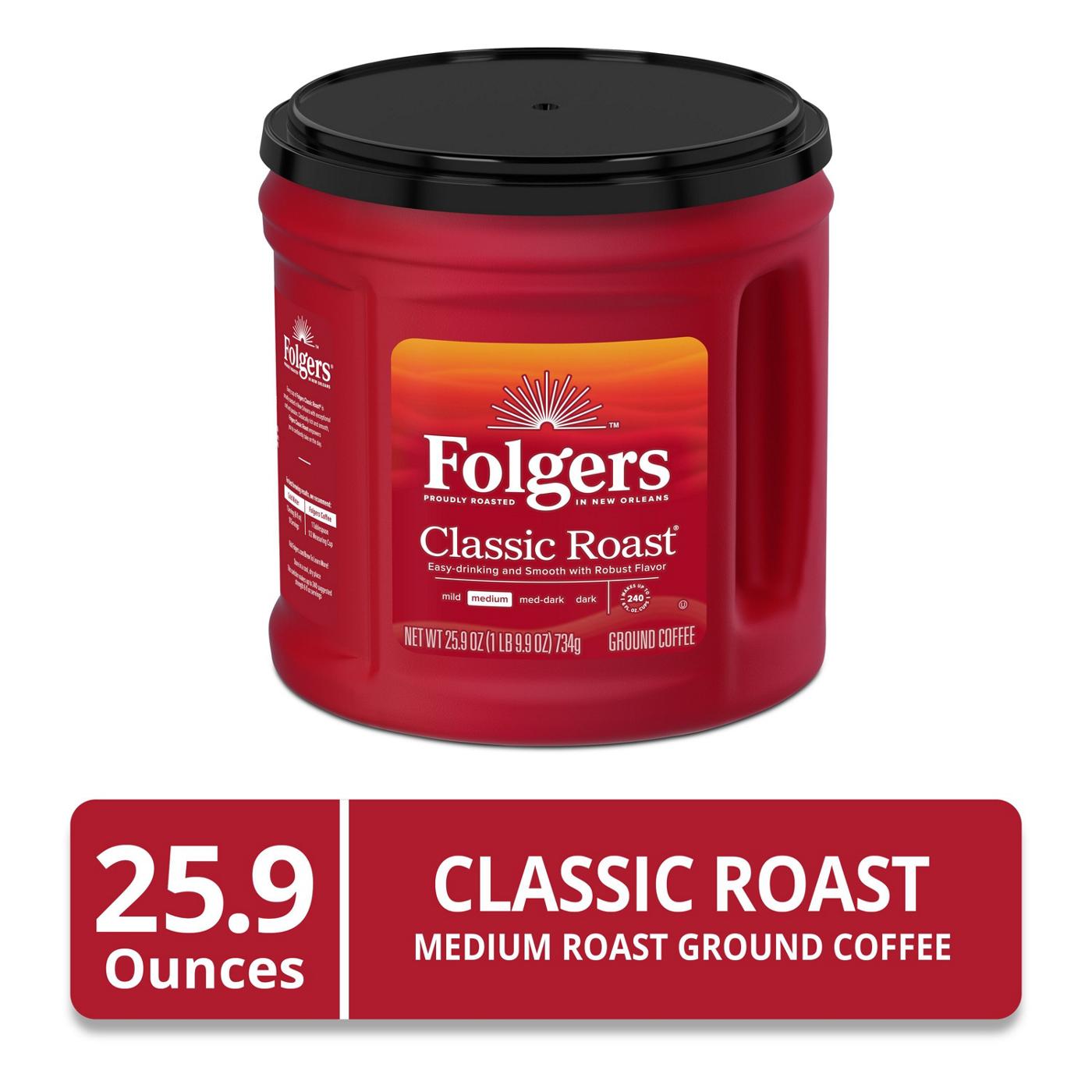 Folgers Classic Roast Medium Roast Ground Coffee; image 7 of 7