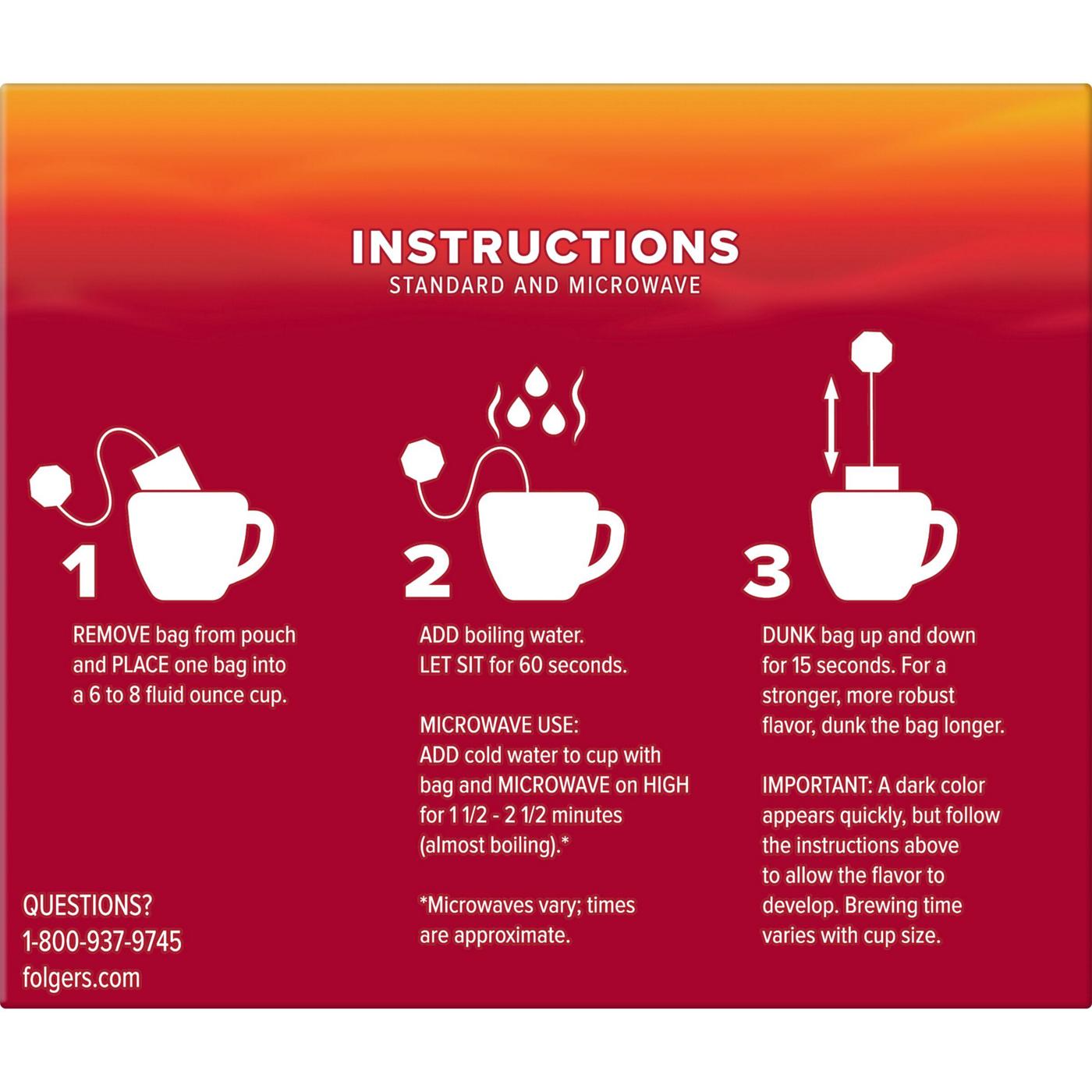 Folgers Coffee Singles Classic Roast Instant Coffee Bags; image 6 of 7