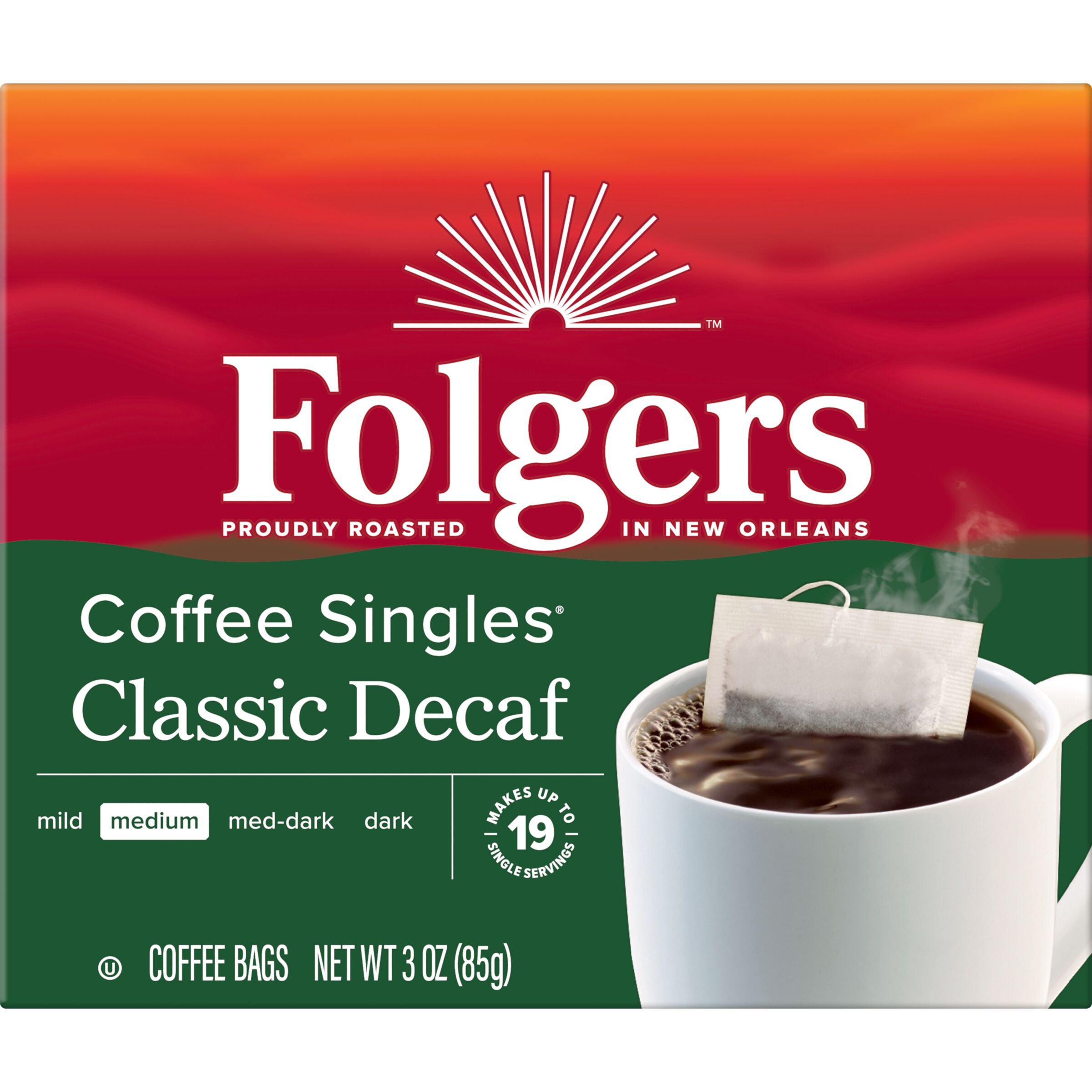 Folgers Classic Roast Singles Instant Coffee - Shop Coffee at H-E-B