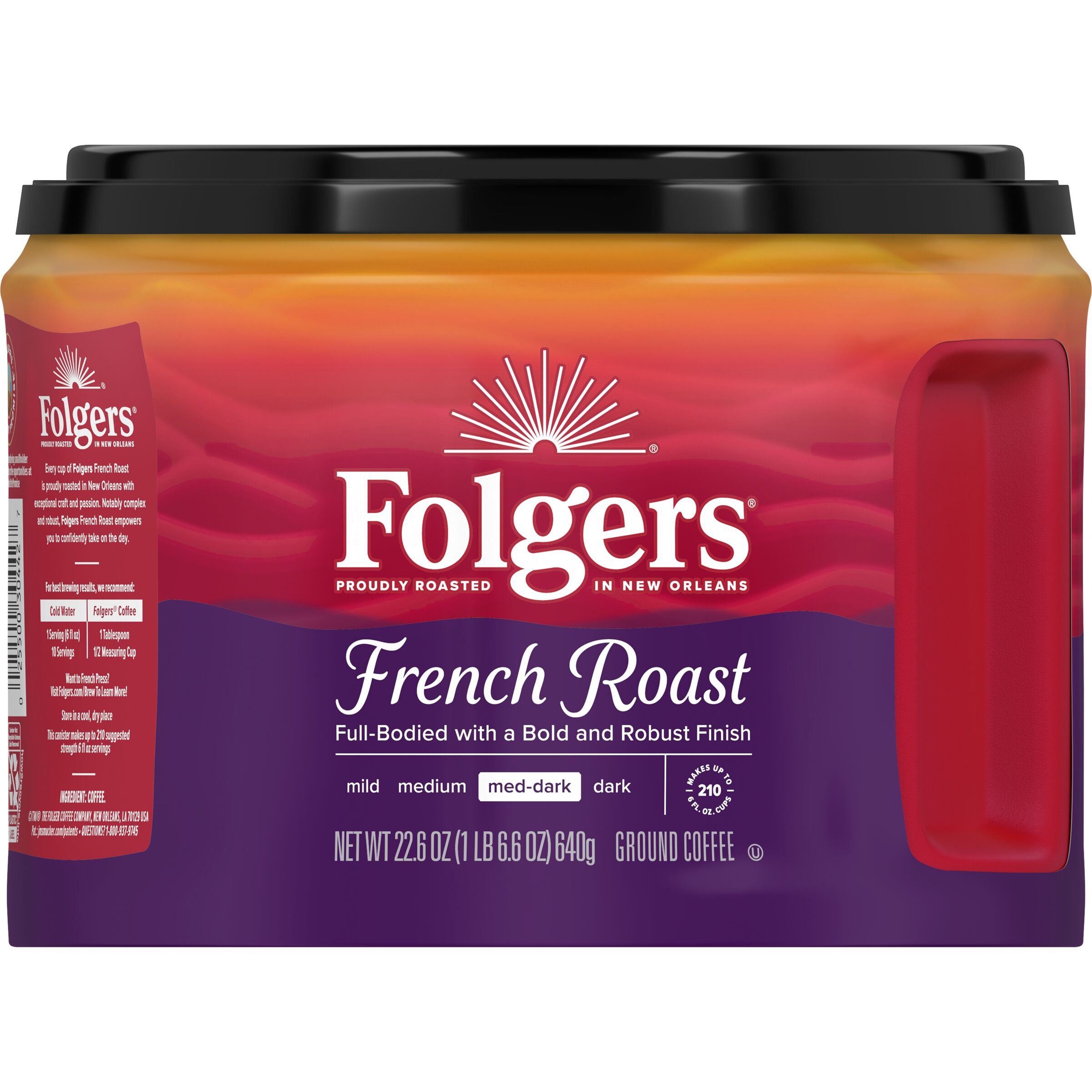 Folgers French Roast Med-Dark Roast Ground Coffee - Shop ...