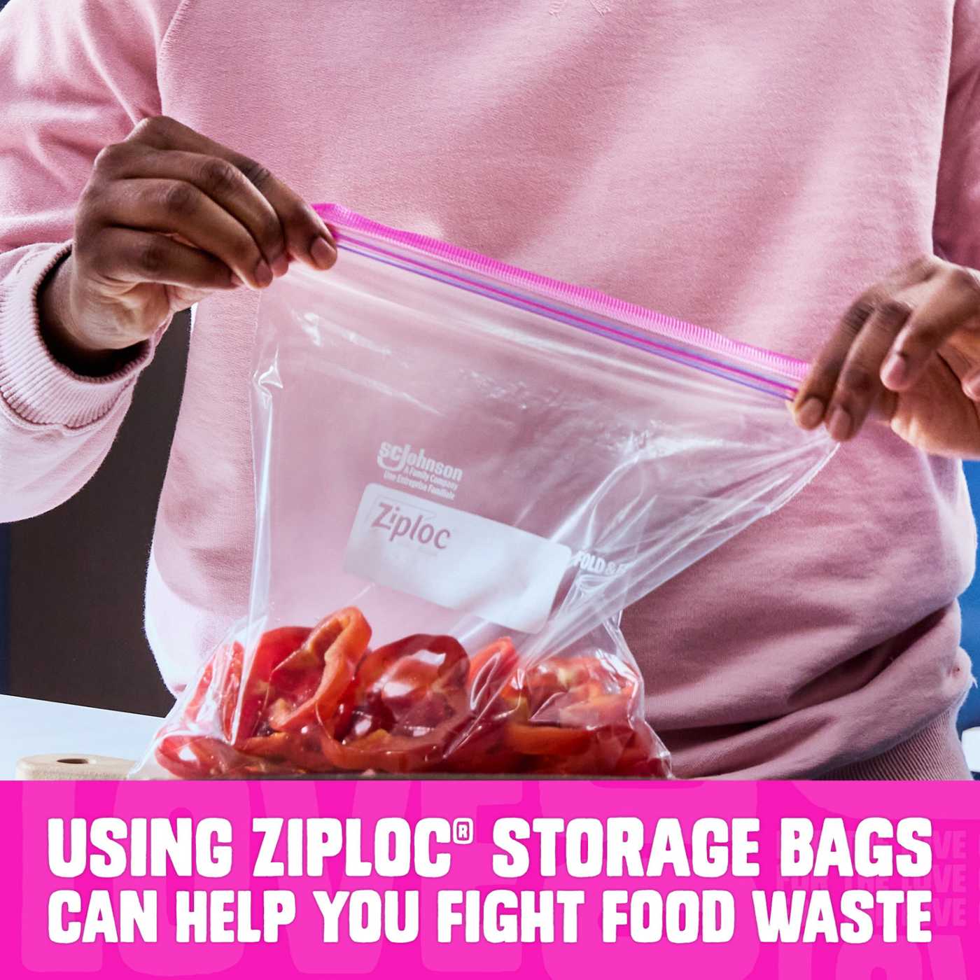 Ziploc Gallon Storage Bags, Stay Open Design; image 4 of 19