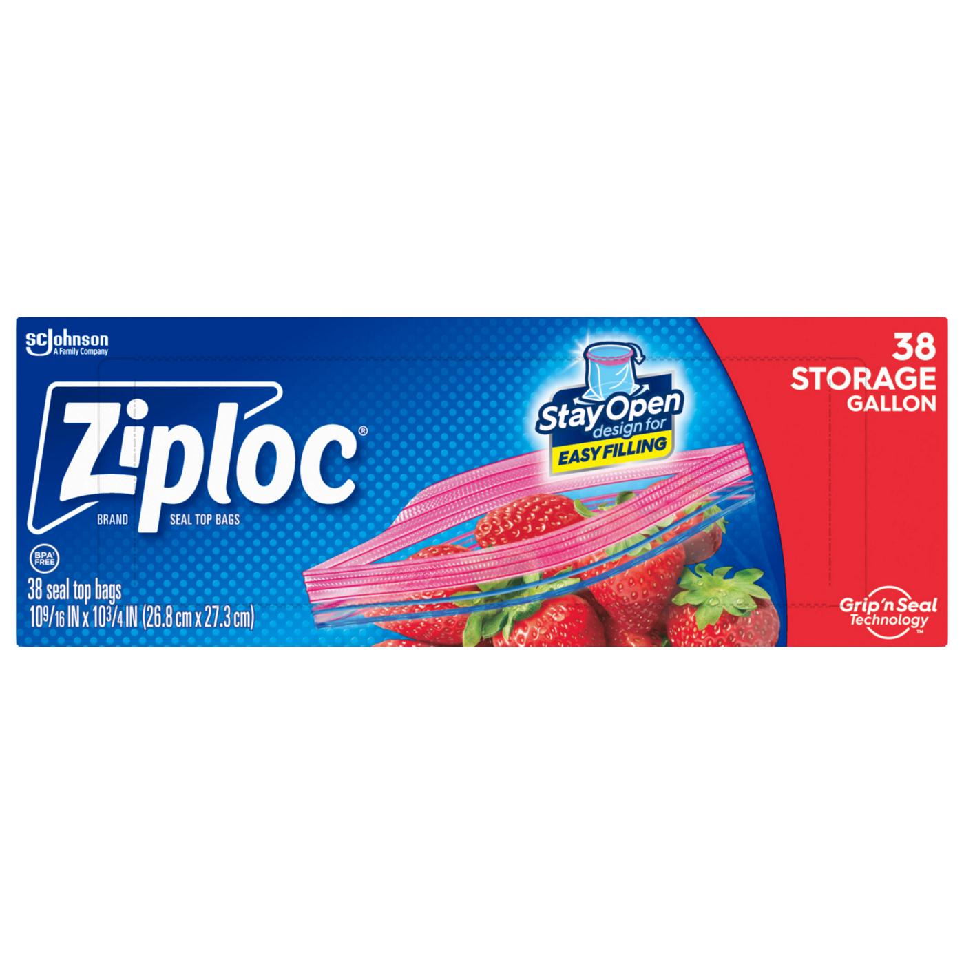 Ziploc Double Zipper Gallon Storage Bags; image 1 of 12