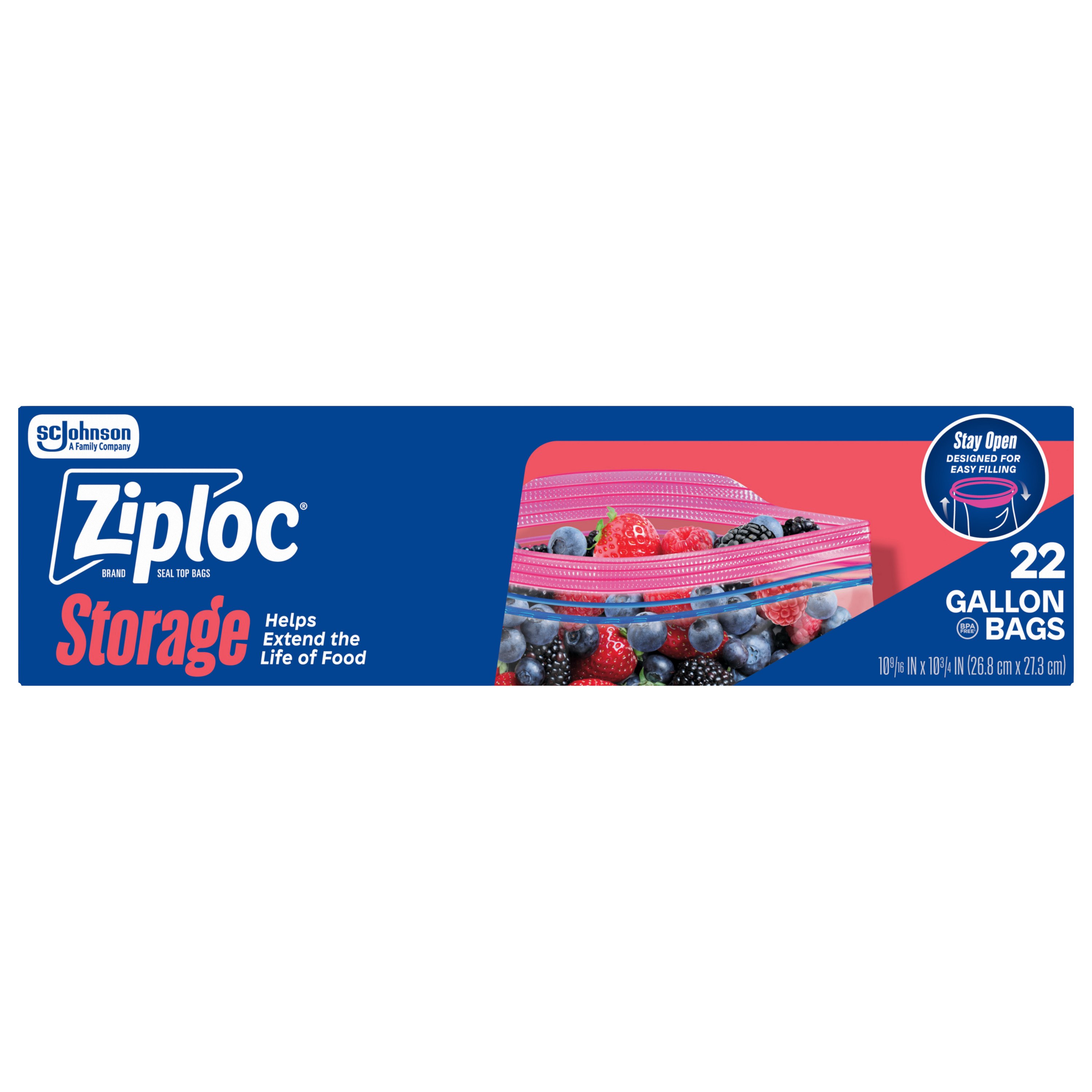 Ziploc Gallon Storage Bags Stay Open Design Shop Storage bags at