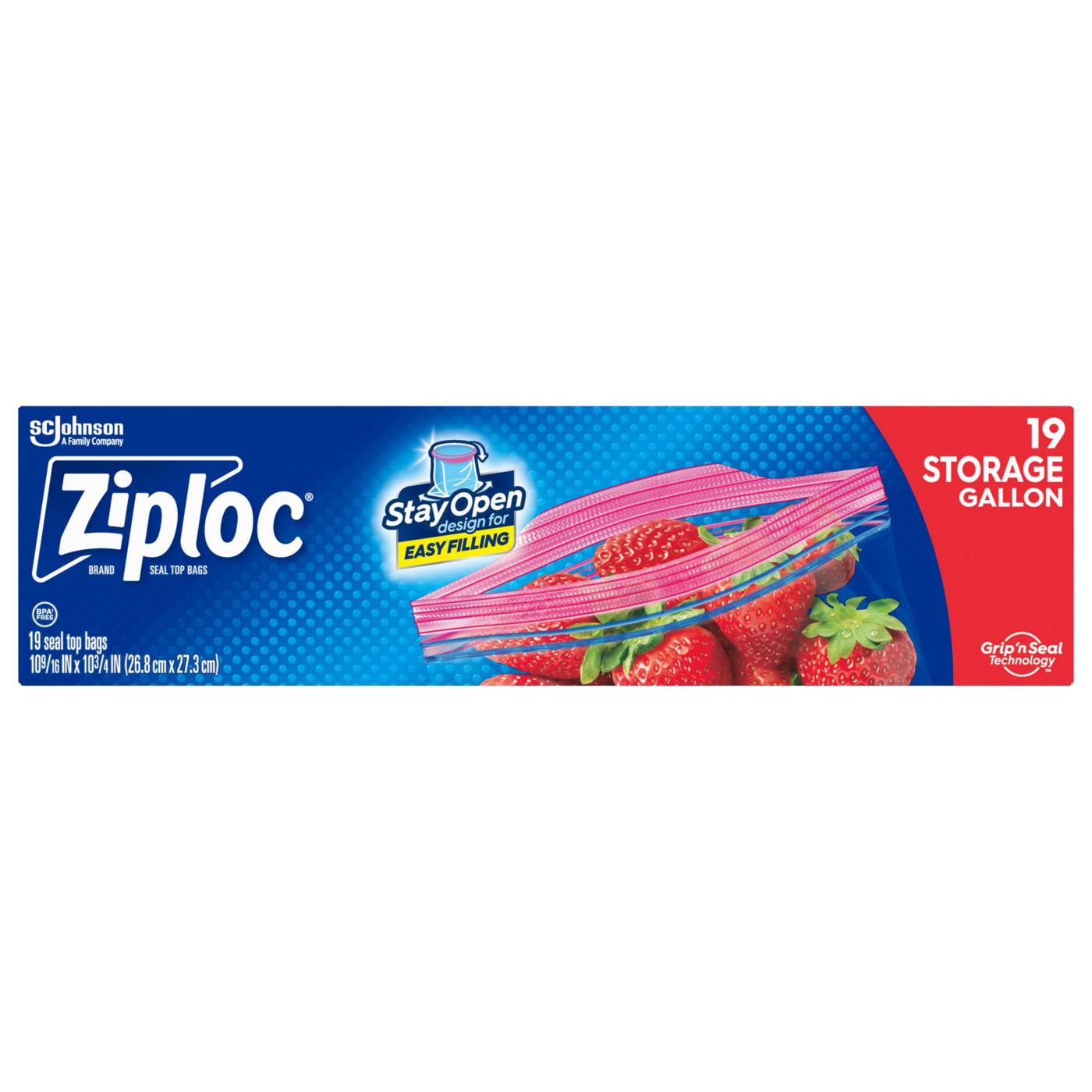 Ziploc Double Zipper Storage Bags