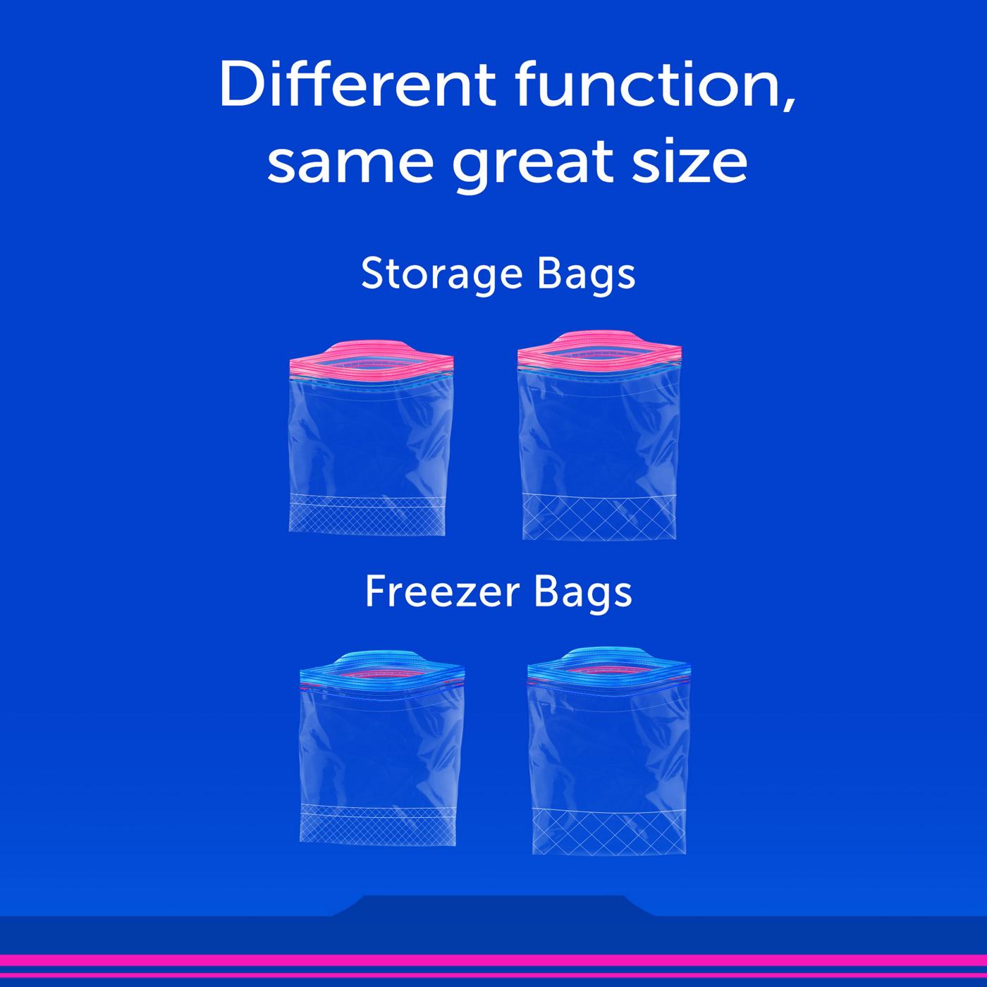 Ziploc Double Zipper Quart Freezer Bags; image 2 of 12