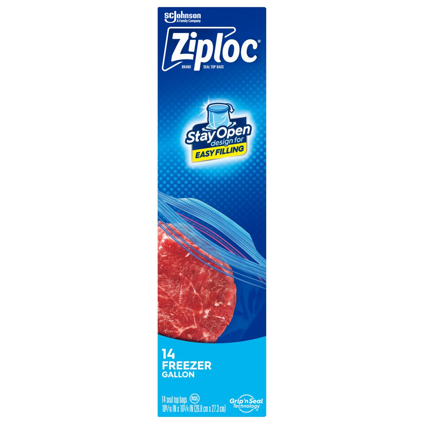 Ziploc Double Zipper Gallon Freezer Bags; image 3 of 12