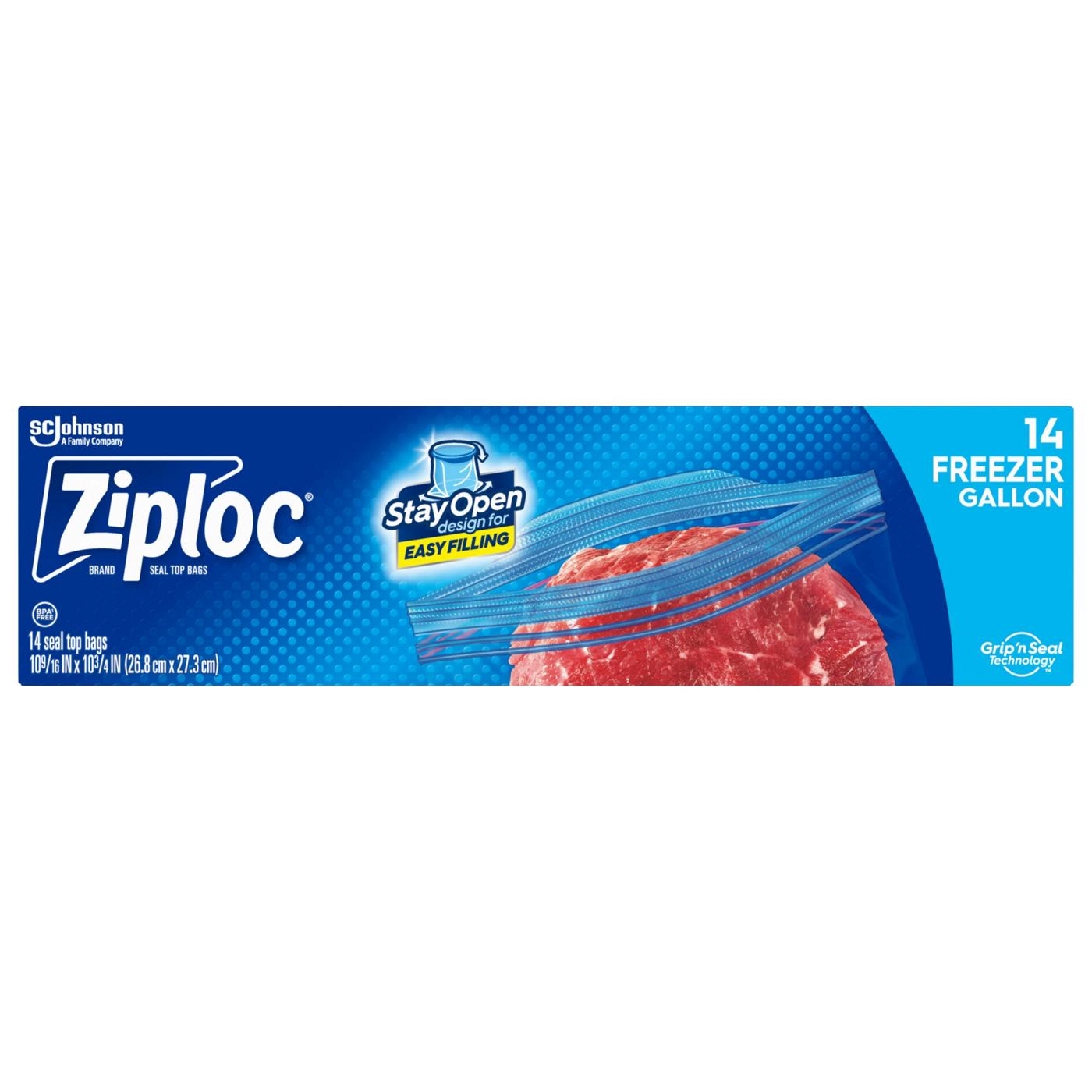 Ziploc Double Zipper Gallon Freezer Bags; image 1 of 12