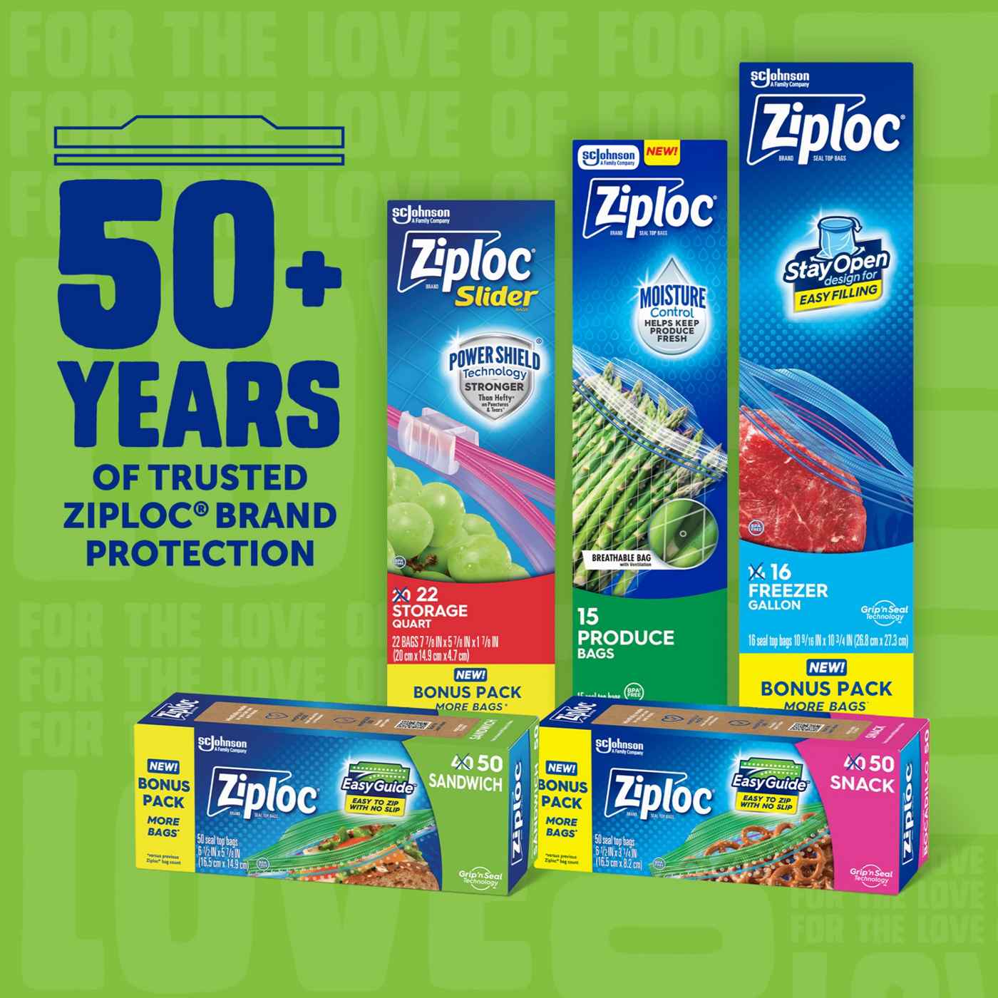 Ziploc Sandwich Bags with EasyGuide Texture, Grip ’n Seal Technology; image 9 of 15