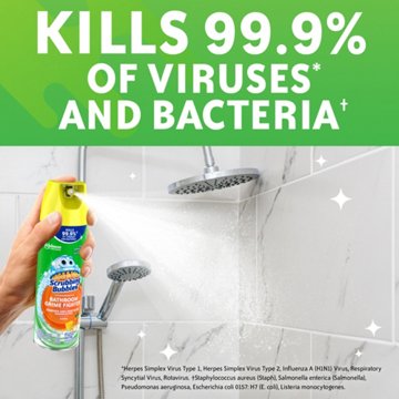 Scrubbing Bubbles Bathroom Grime Fighter Bathroom Cleaner, Aerosol Disinfectant Spray - Citrus
