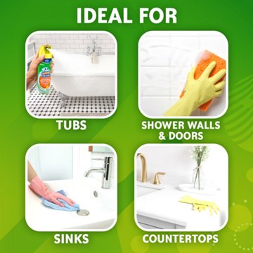 Scrubbing Bubbles Bathroom Grime Fighter Bathroom Cleaner, Aerosol Disinfectant Spray - Citrus