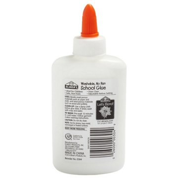Elmer's Washable No Run School Glue, 4 oz