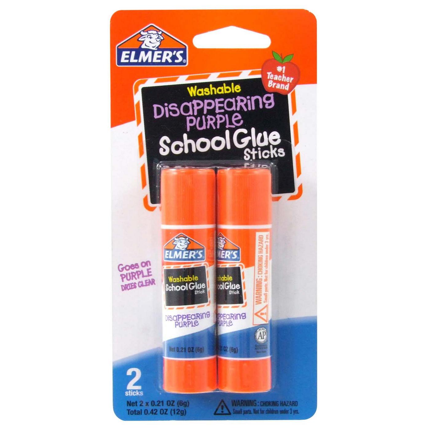 Elmer's Disappearing Purple Washable School Glue Stick, 0.77 Ounce 1 Count