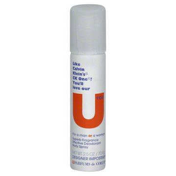 Designer Imposters U Deodorant Body Spray For Men, 2.5 OZ