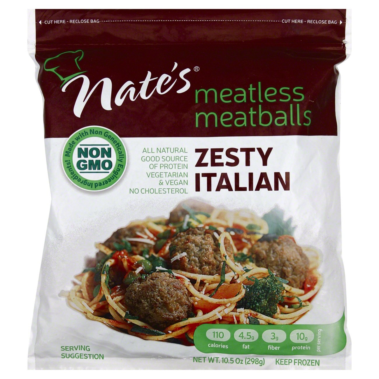 Nate's Meatless Meatballs Zesty Italian, 10.5 oz | Central Market