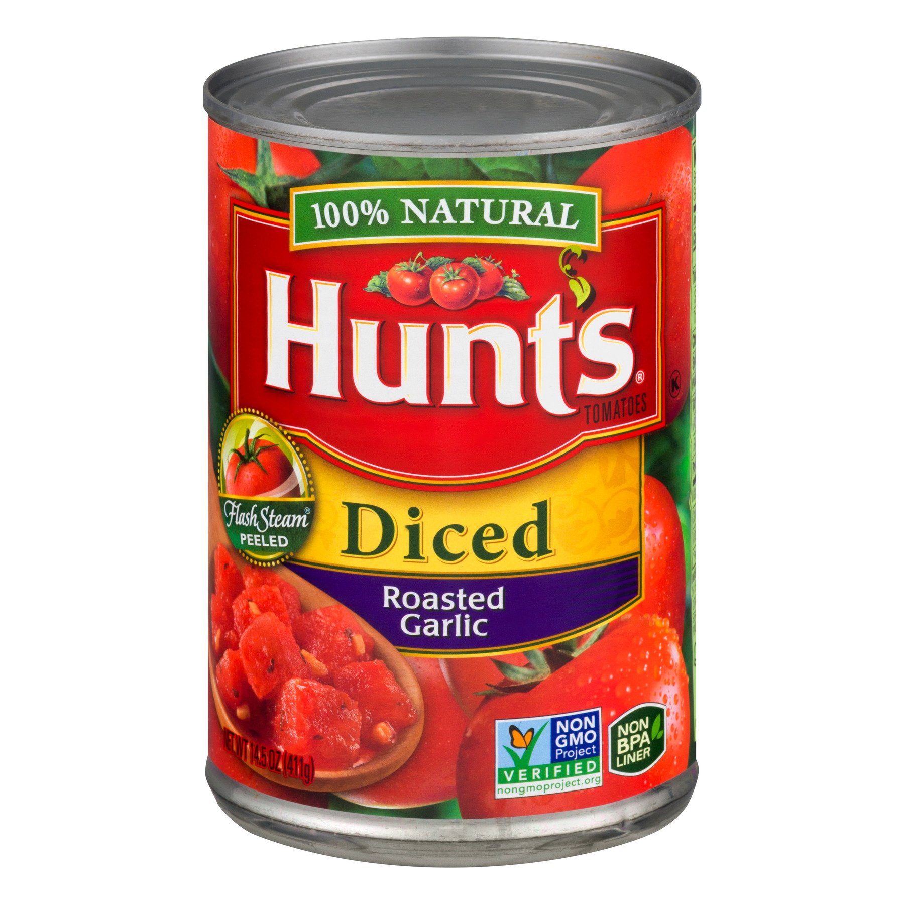Hunt's Diced Tomatoes with Roasted Garlic Shop Tomatoes at HEB