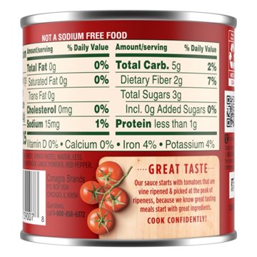 Hunt's Tomato Sauce No Salt Added, 8 oz