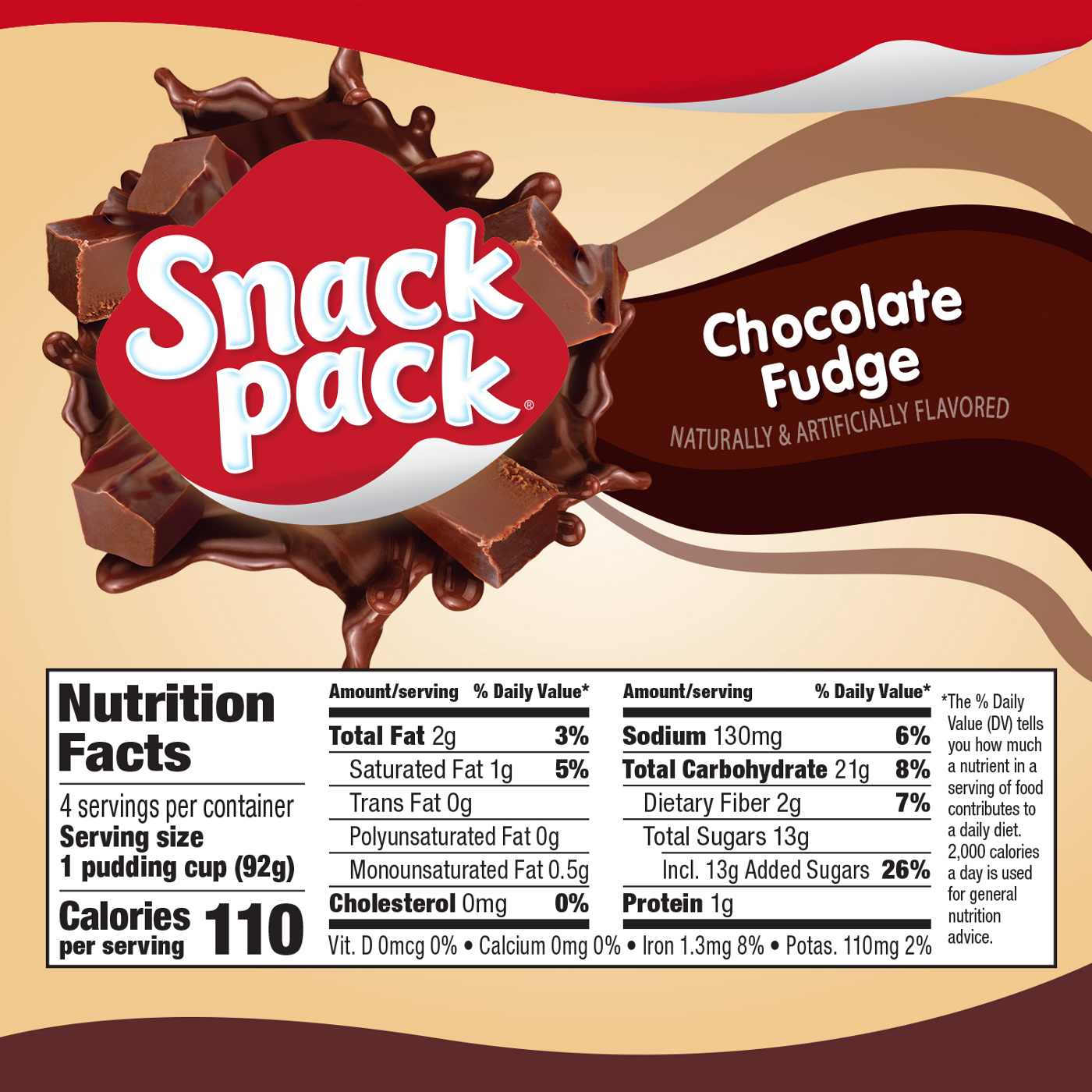 Snack Pack Chocolate Fudge Pudding Cups; image 7 of 7