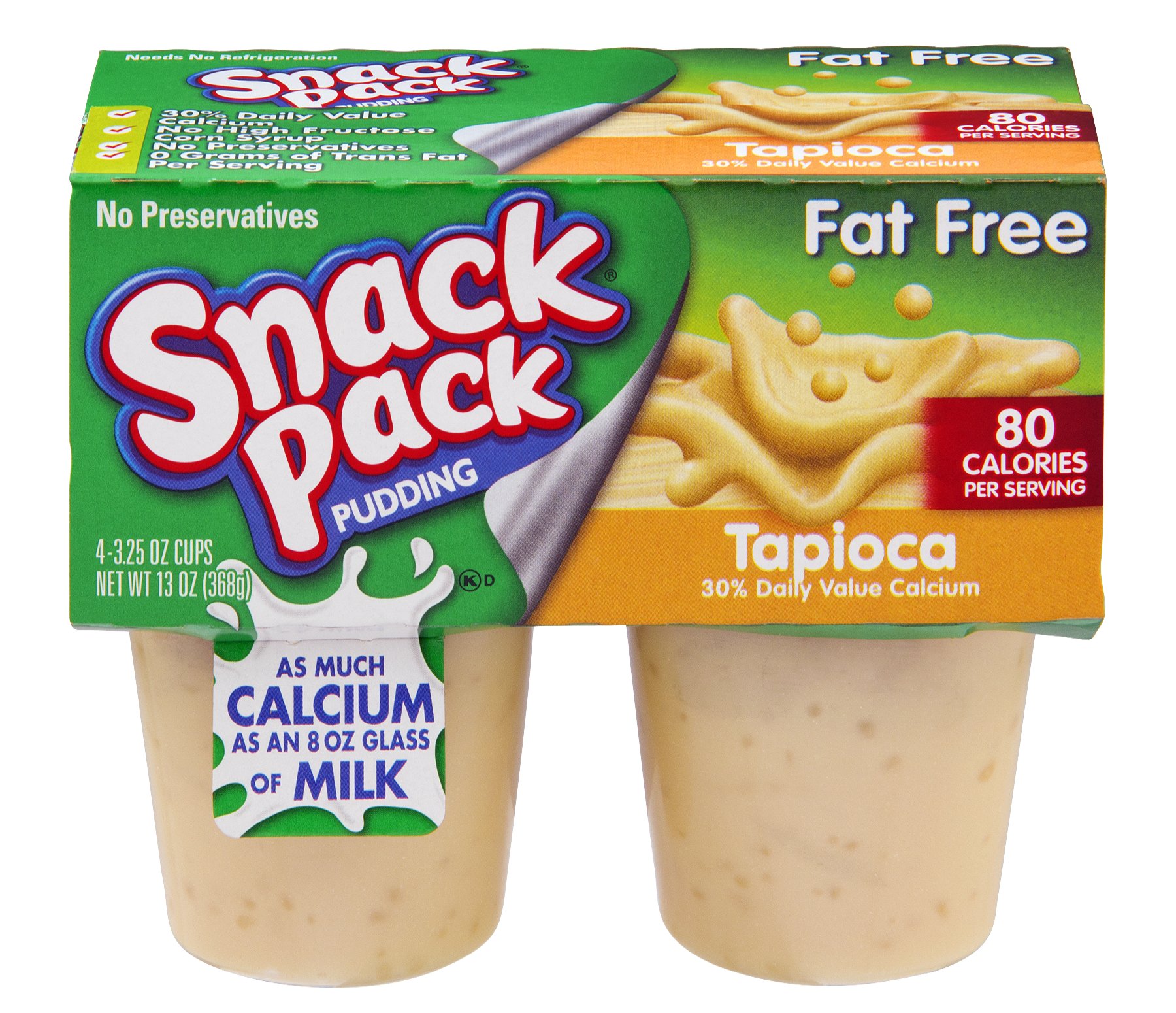 Hunt s Snack Pack Fat Free Tapioca Pudding Shop Pudding amp Gelatin at 