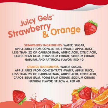 Snack Pack Strawberry & Orange Juicy Gels Cups, 4 ct