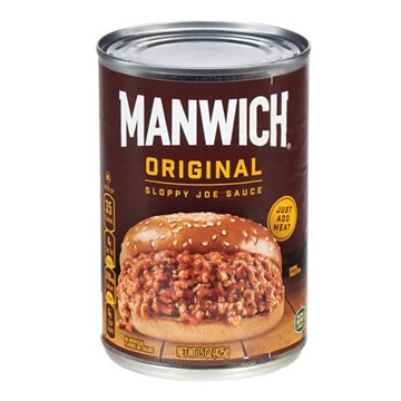 Manwich Original Sloppy Joe Sauce Canned Sauce, 15 oz
