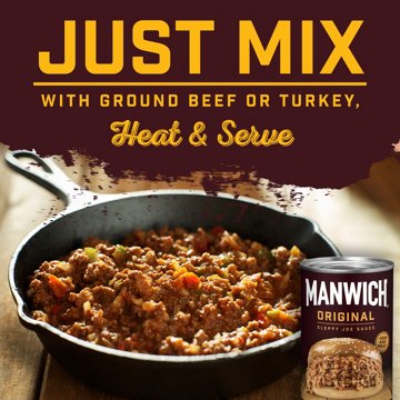Manwich Original Sloppy Joe Sauce Canned Sauce, 15 oz