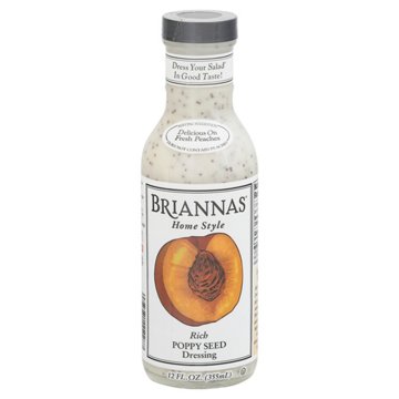 Briannas Home Style Rich Poppy Seed Dressing, 12 oz