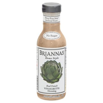 Briannas Home Style Real French Vinaigrette Dressing, 12 oz