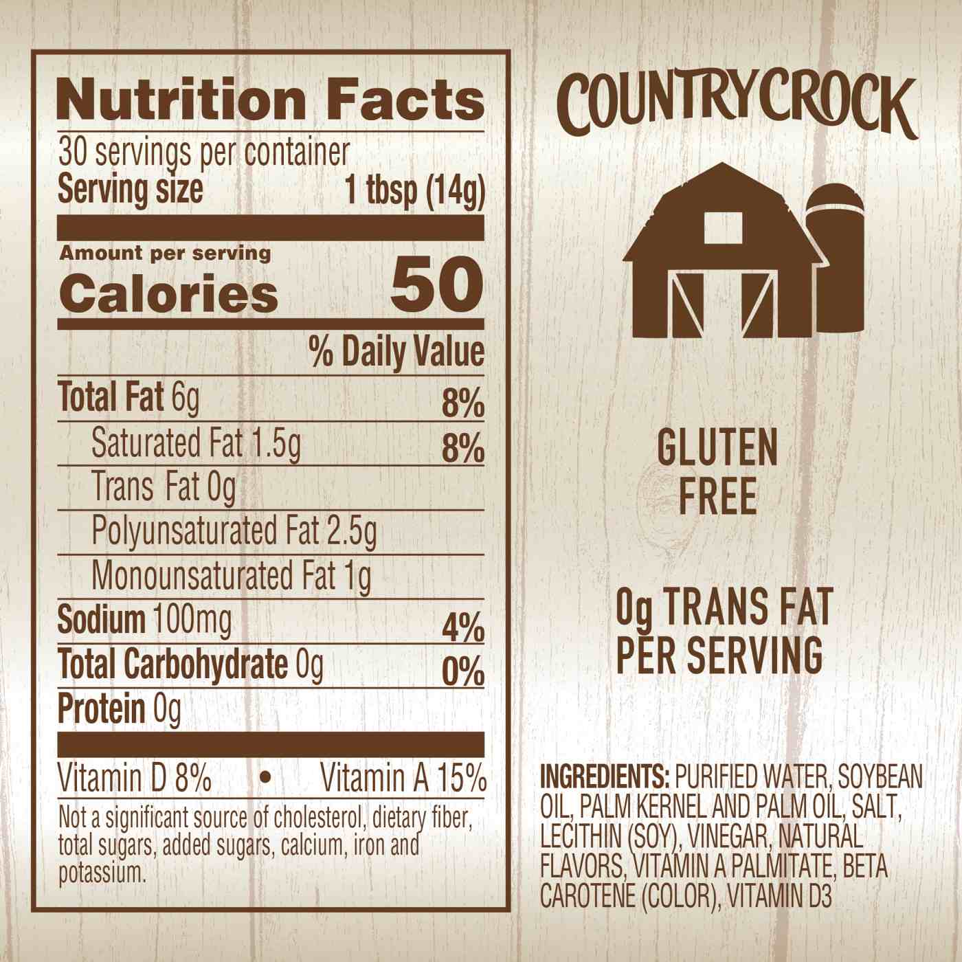 Country Crock Original Vegetable Oil Spread; image 6 of 6