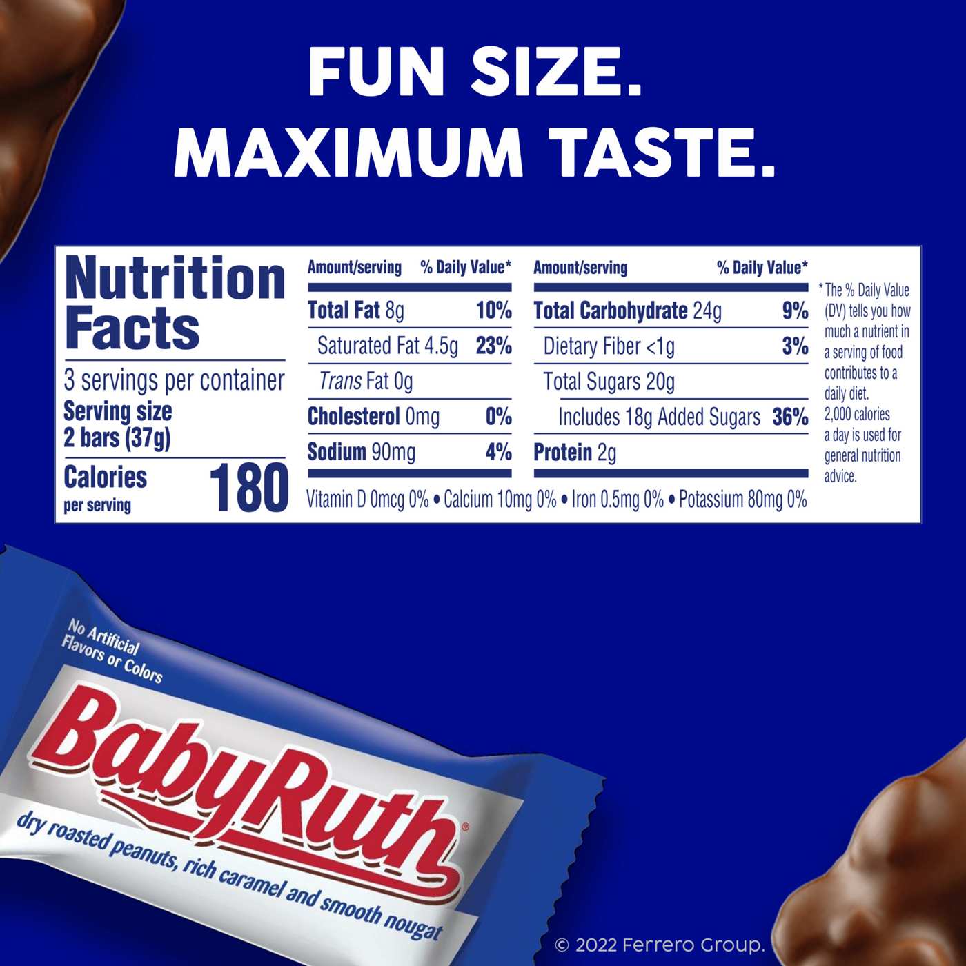 Baby Ruth Fun Size Candy Bars; image 5 of 5