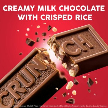 Crunch Milk Chocolate & Crisped Rice Full Size Candy Bar
