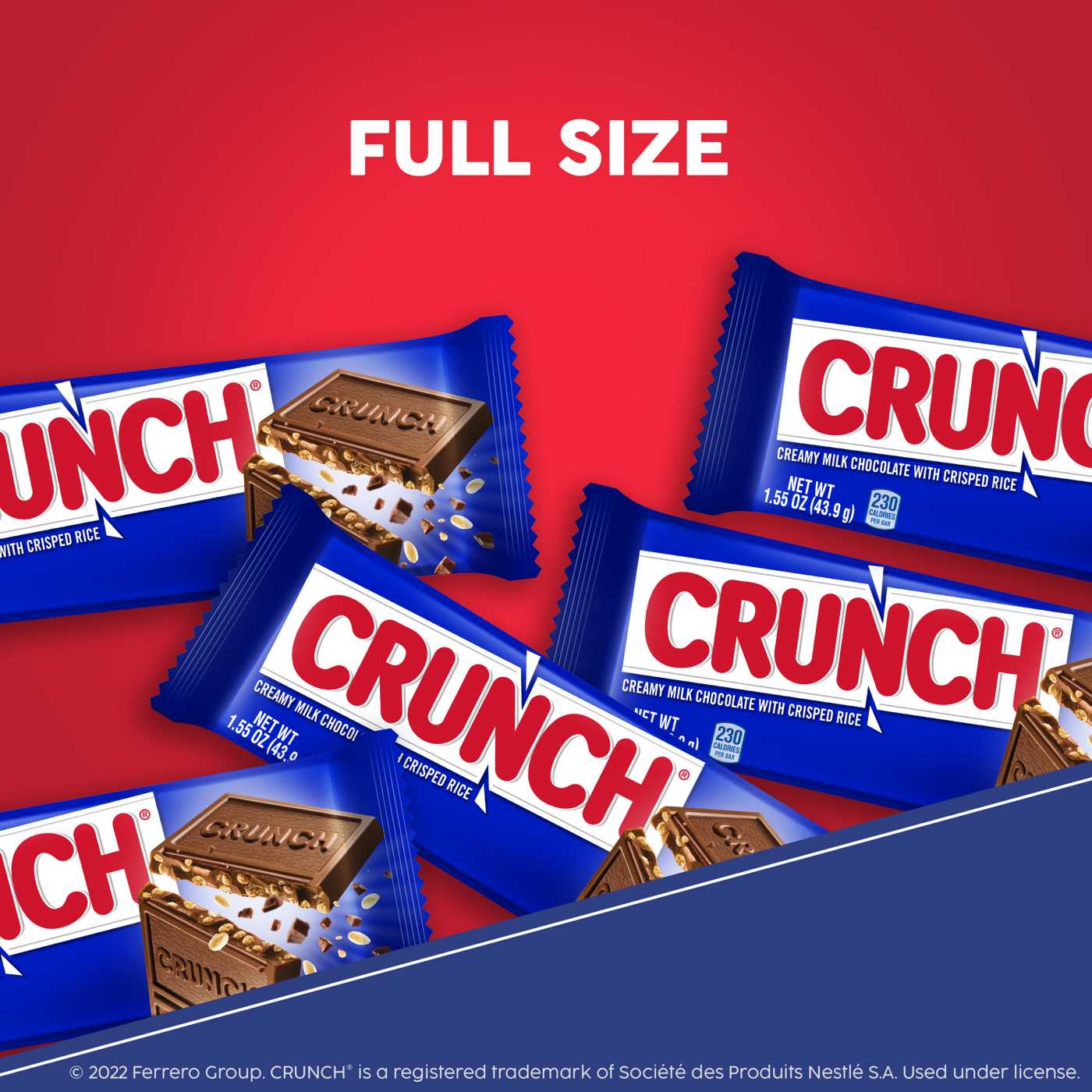 Crunch Milk Chocolate & Crisped Rice Full Size Candy Bar; image 6 of 7