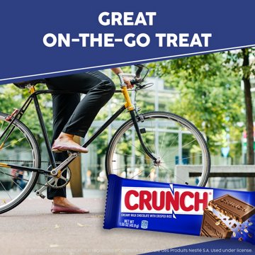 Crunch Milk Chocolate & Crisped Rice Full Size Candy Bar