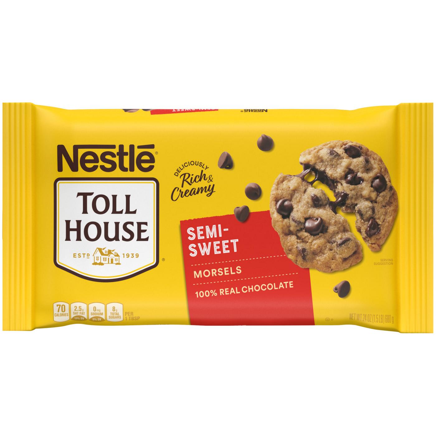 Nestle Toll House Semi Sweet Chocolate Chips, 24 Oz 24 oz.; image 1 of 2